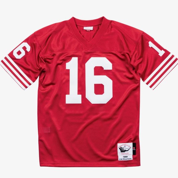 Authentic Joe Montana San Francisco 49ers Jersey Mitchell & Ness Throwback Large - Picture 1 of 11